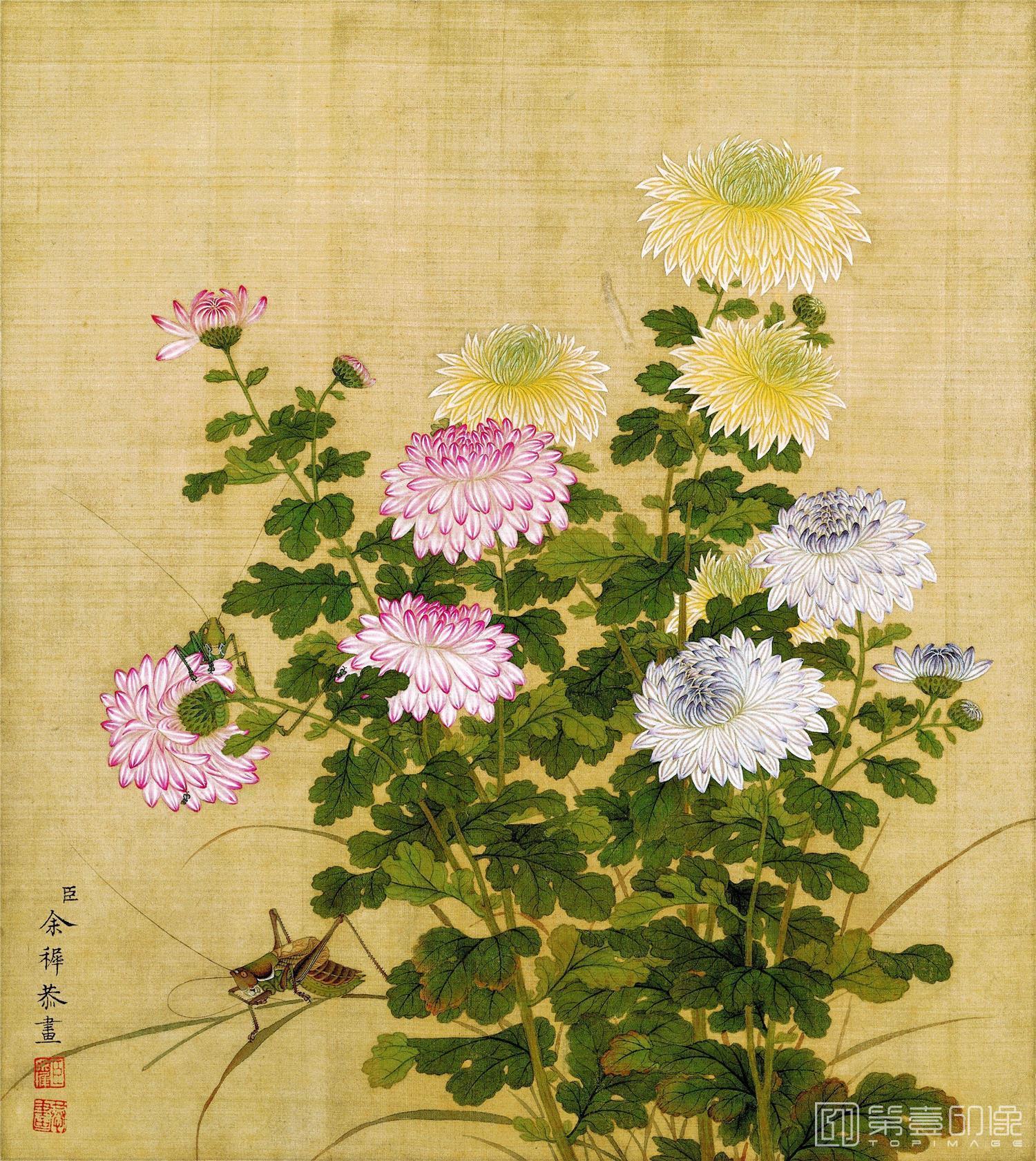 国画-花鸟画十二开 绢本-003