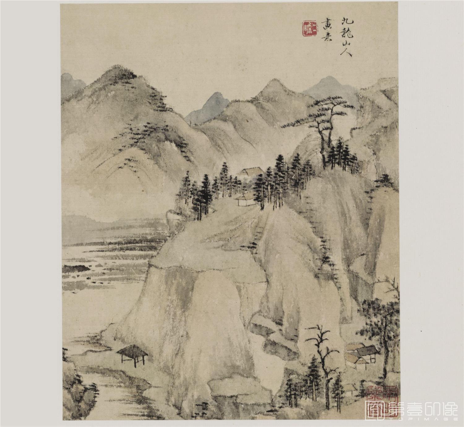 国画-山水十开 纸本-003