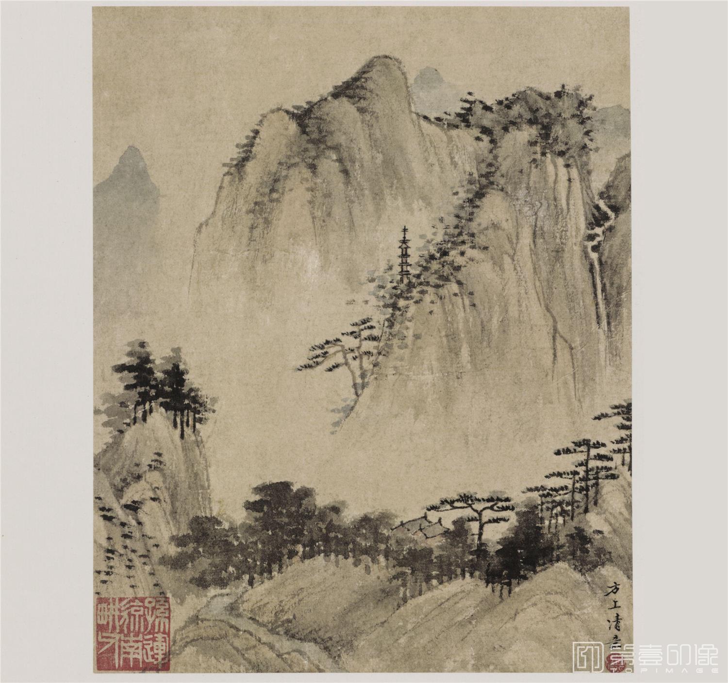 国画-山水十开 纸本-006