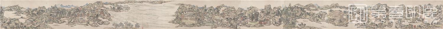 国画-辋川图卷纸本35.6×545.5