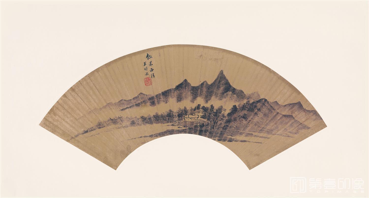 国画-山水图纸本35x65