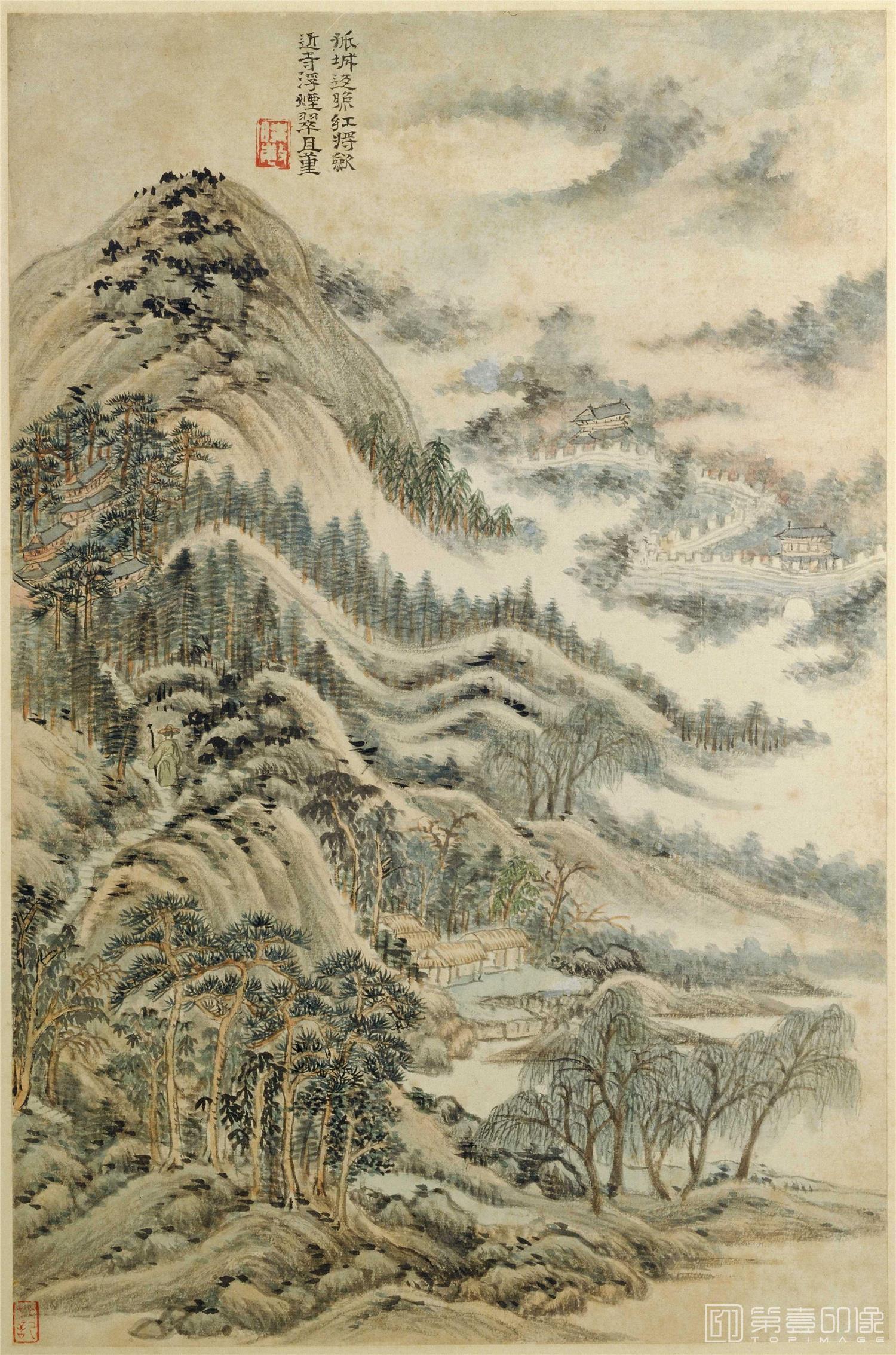 国画-杜甫诗意图册-007