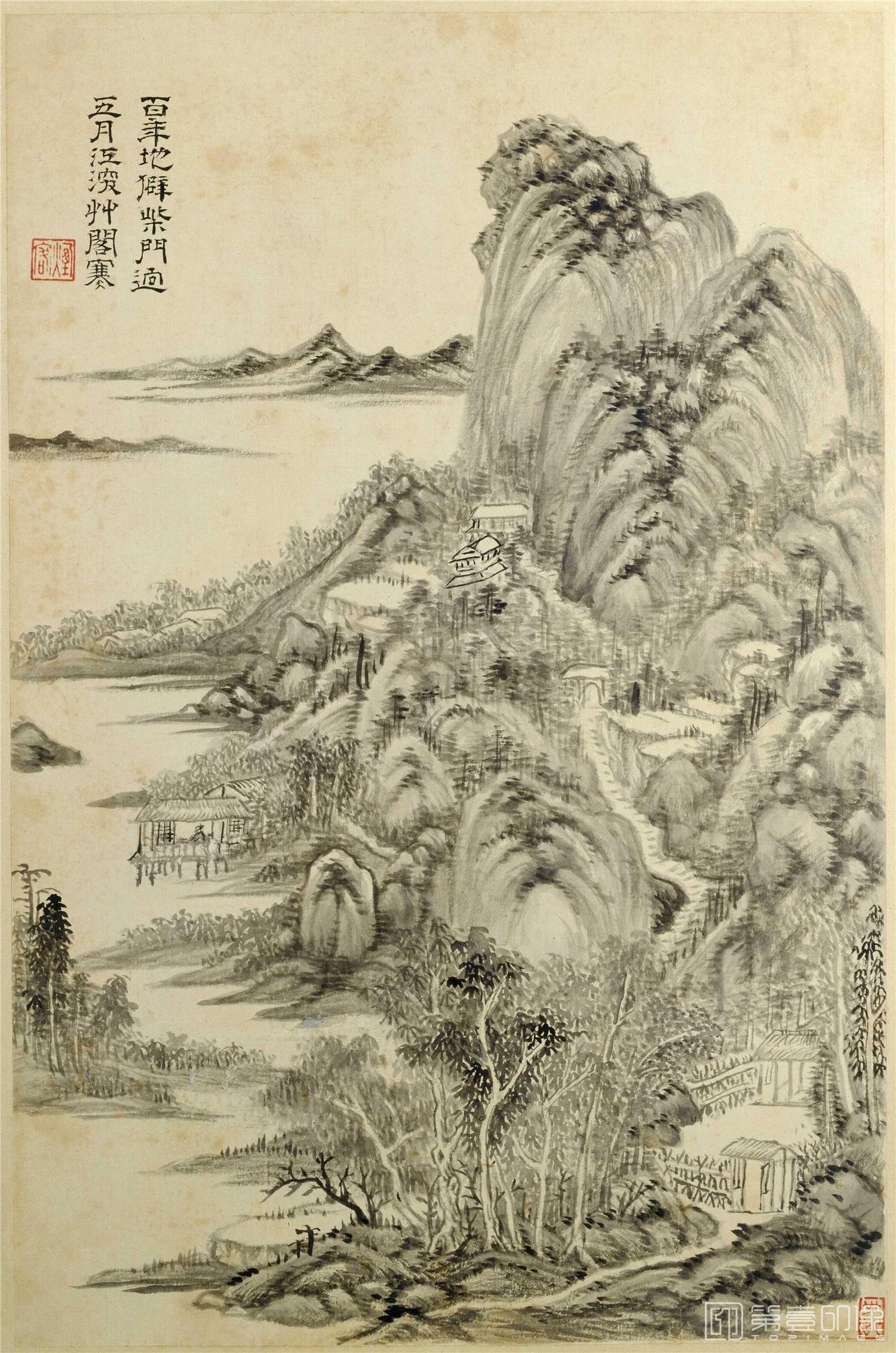 国画-杜甫诗意图册-008