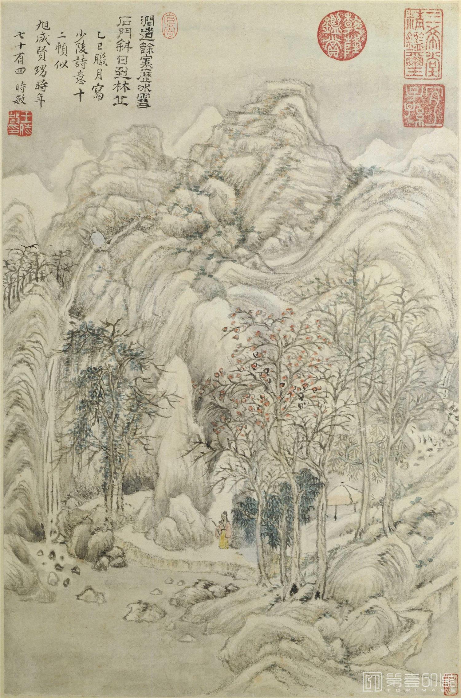 国画-杜甫诗意图册-012