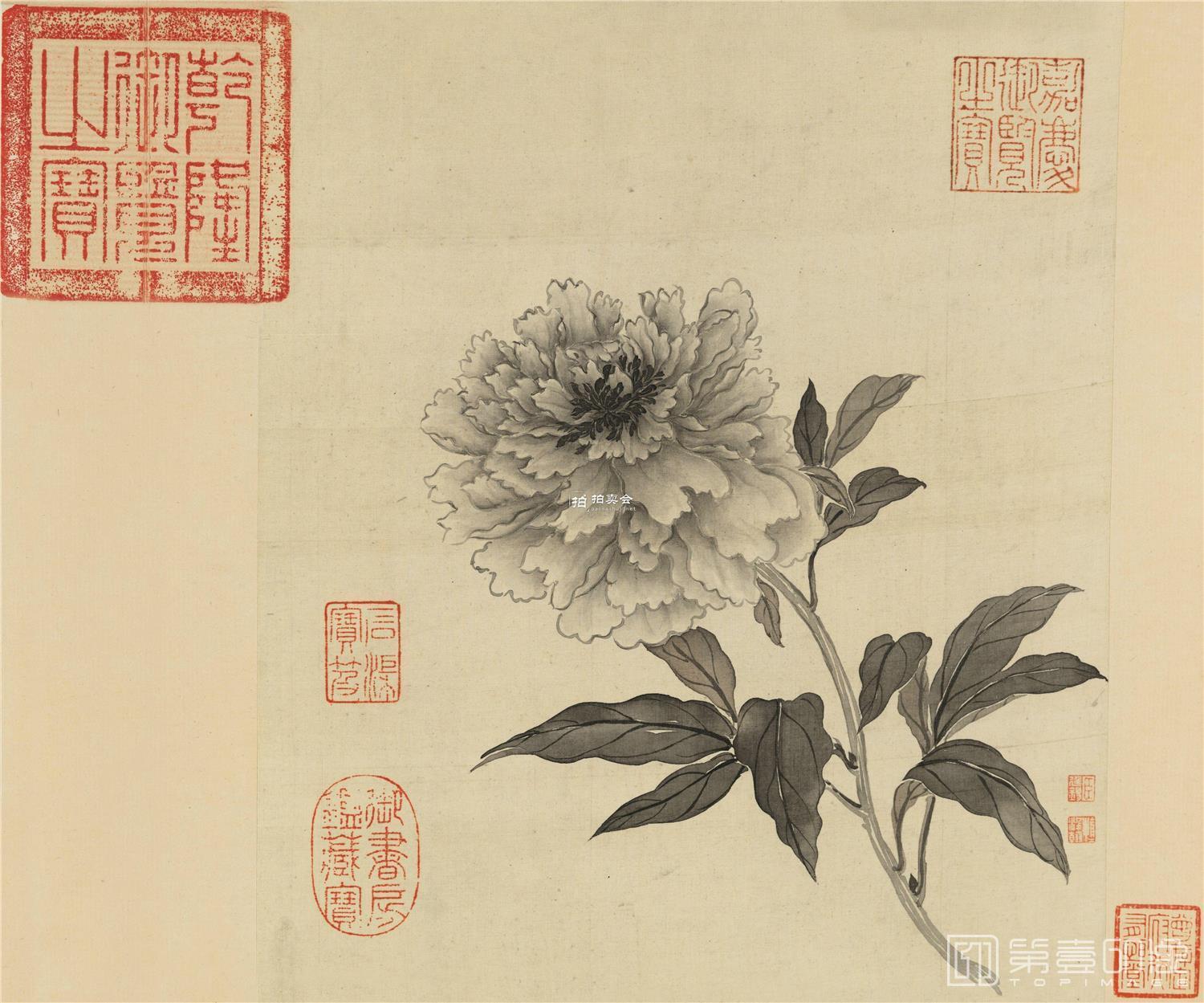 国画-没骨花鸟册页-002