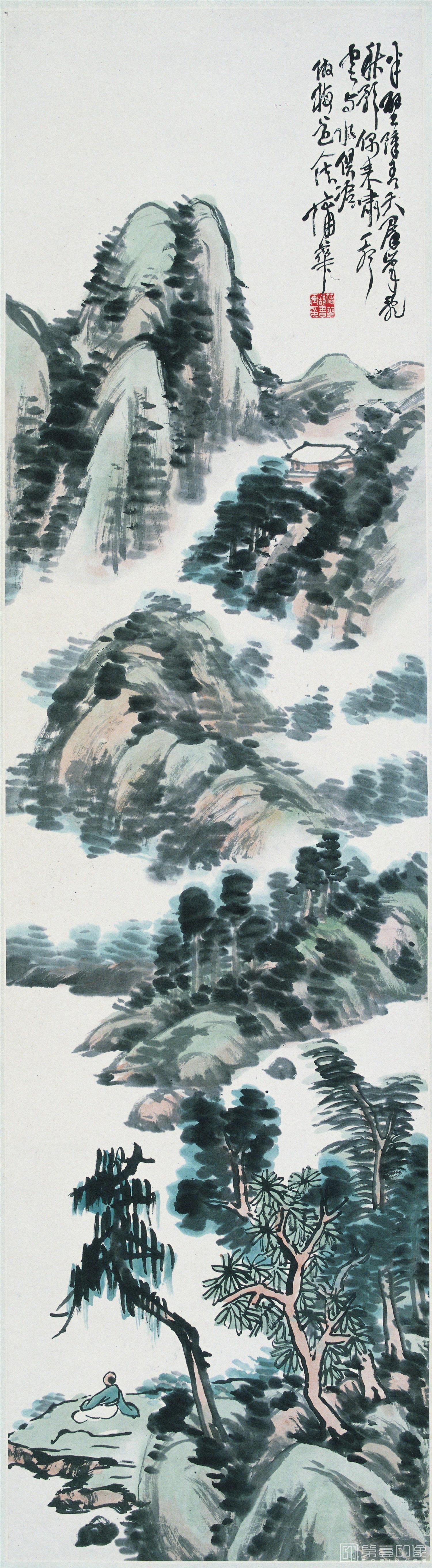 国画-山水 34×123