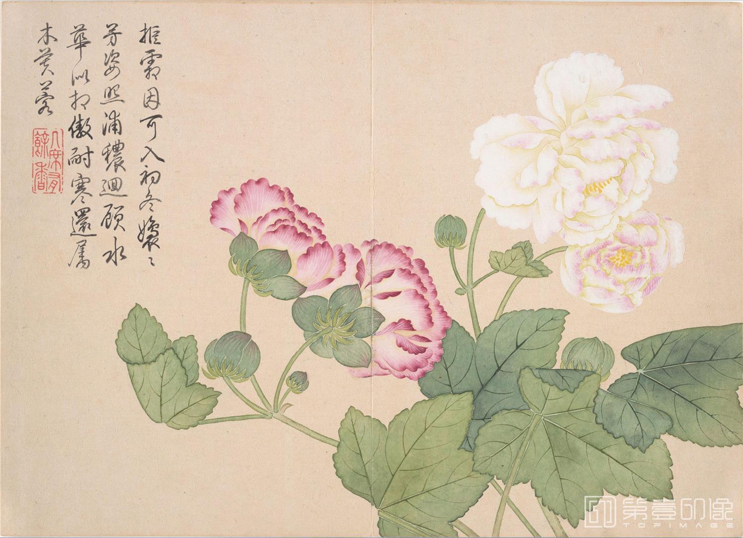 国画-山水花鸟册 12开 -002