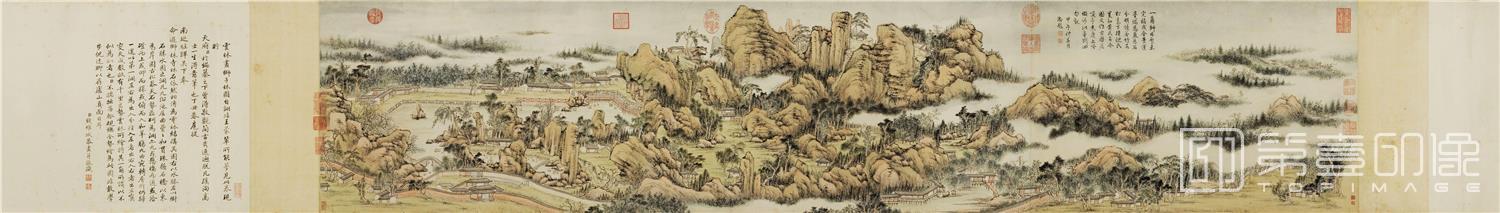 国画-狮子林图卷38.1×187.3 加拿大阿尔伯特博物馆