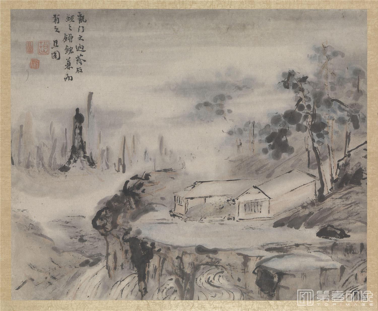 国画-山水册-001