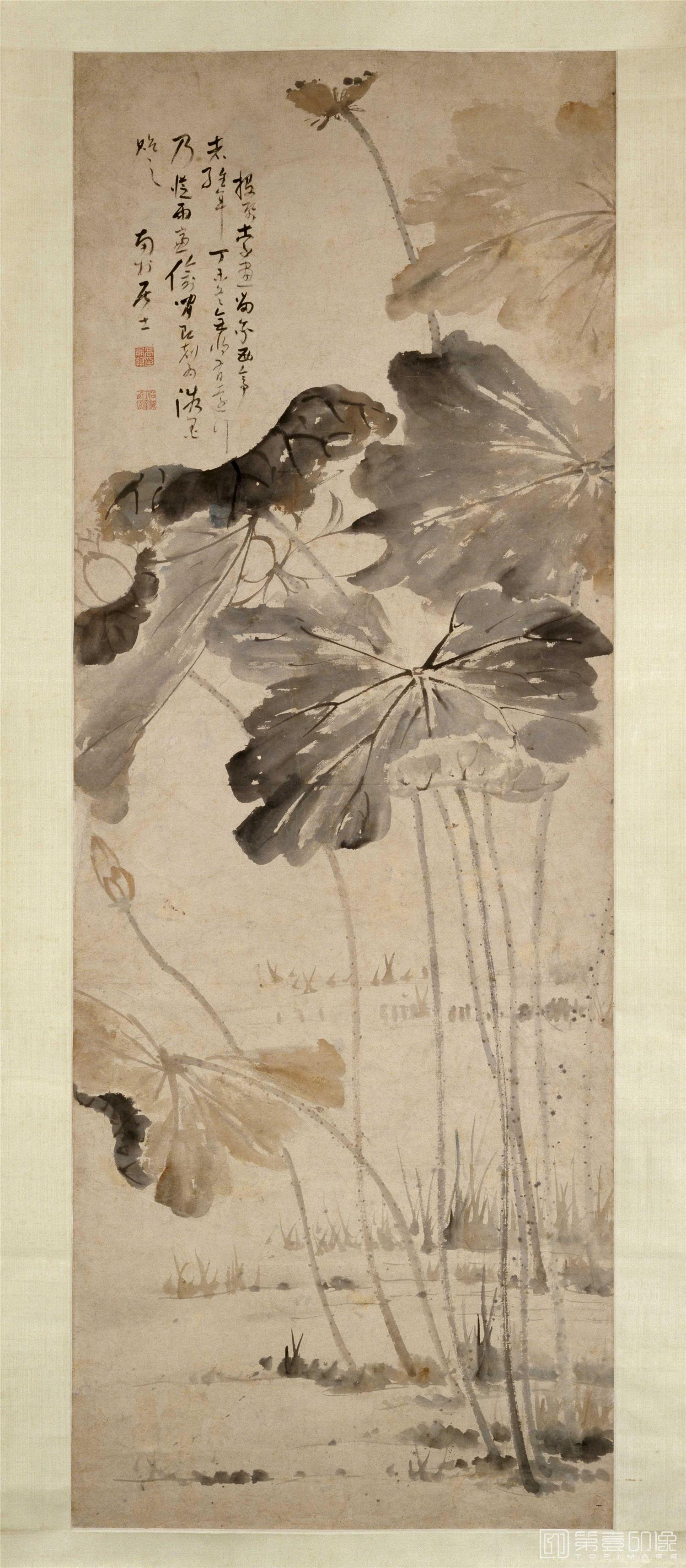 国画-荷花图79x34