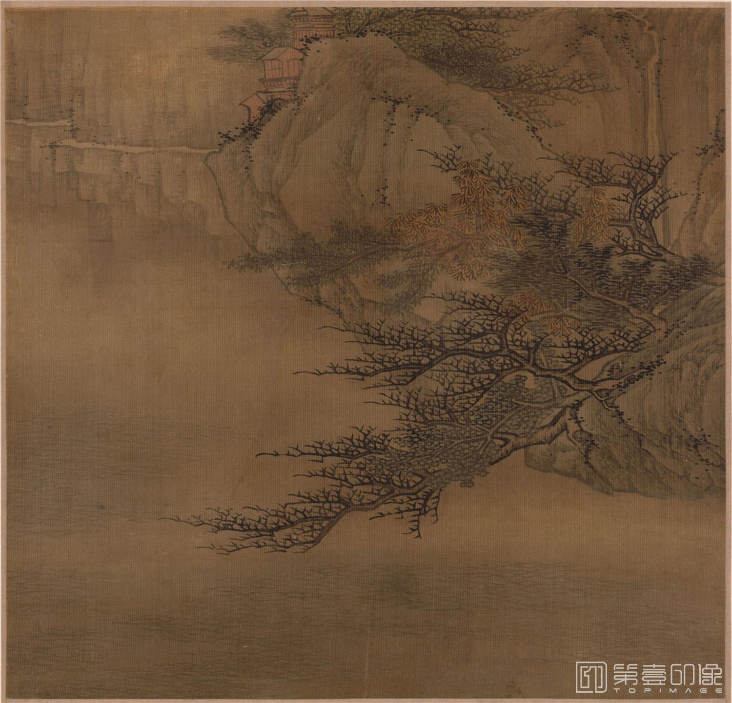 国画-古代景观册页 (山水册页)-002