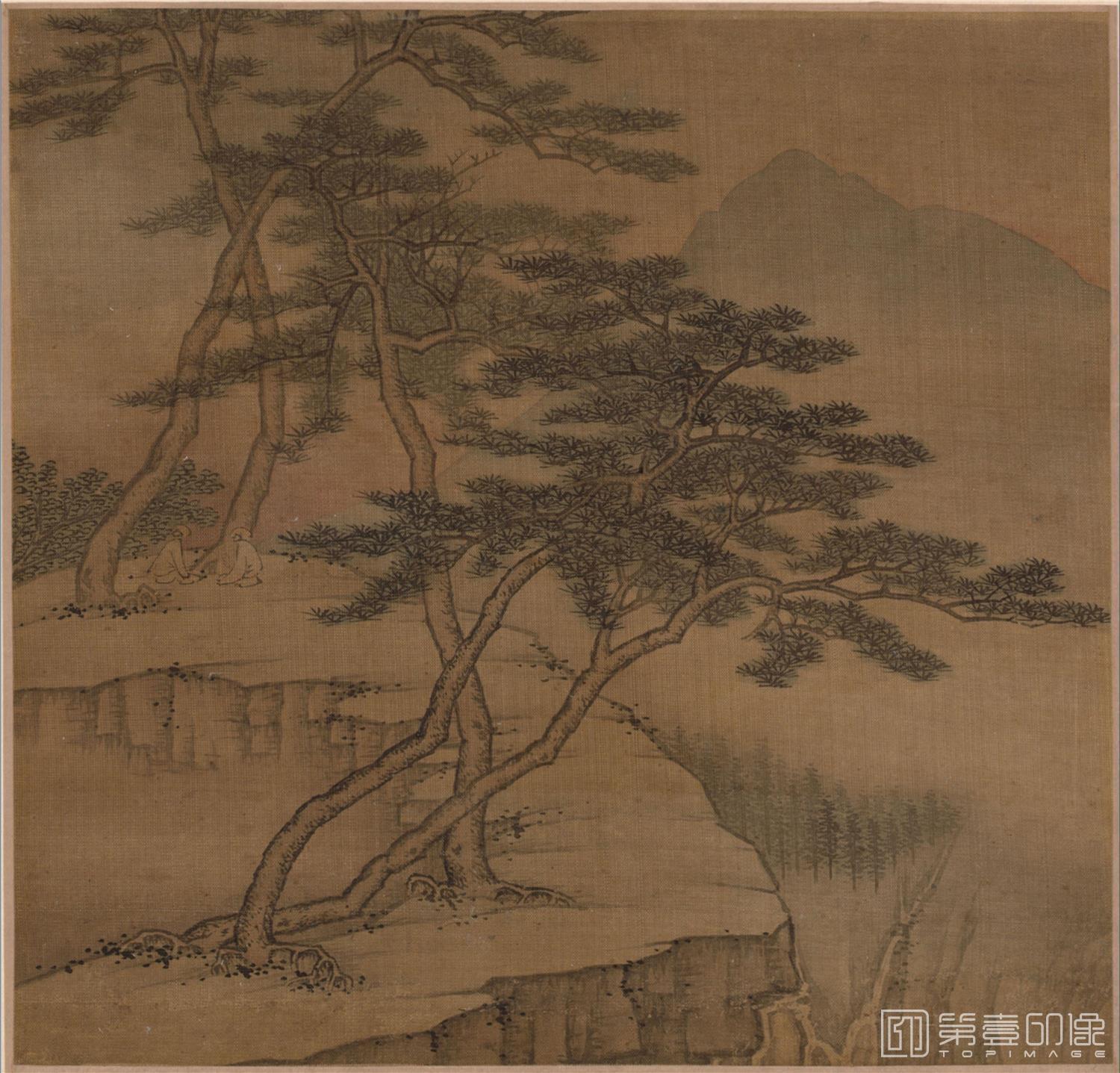 国画-古代景观册页 (山水册页)-003