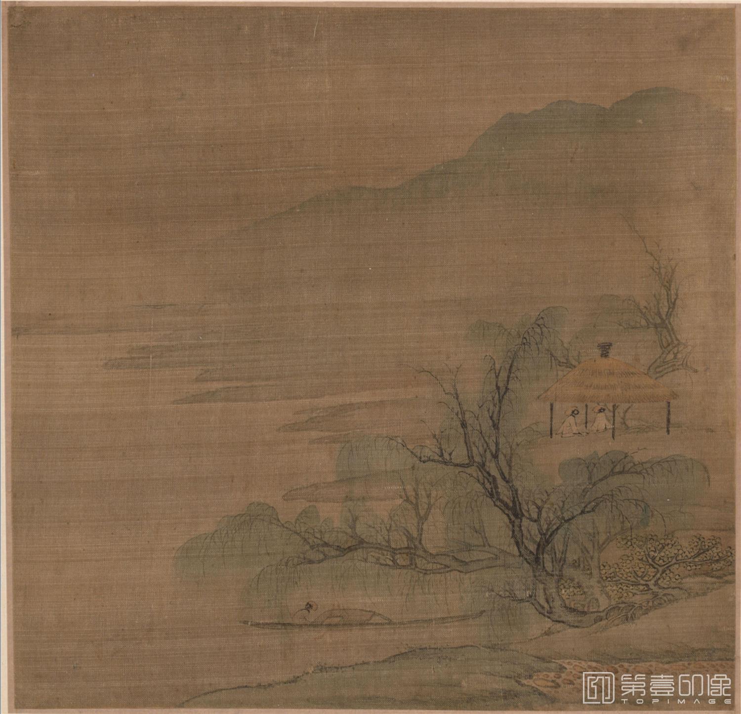 国画-古代景观册页 (山水册页)-005