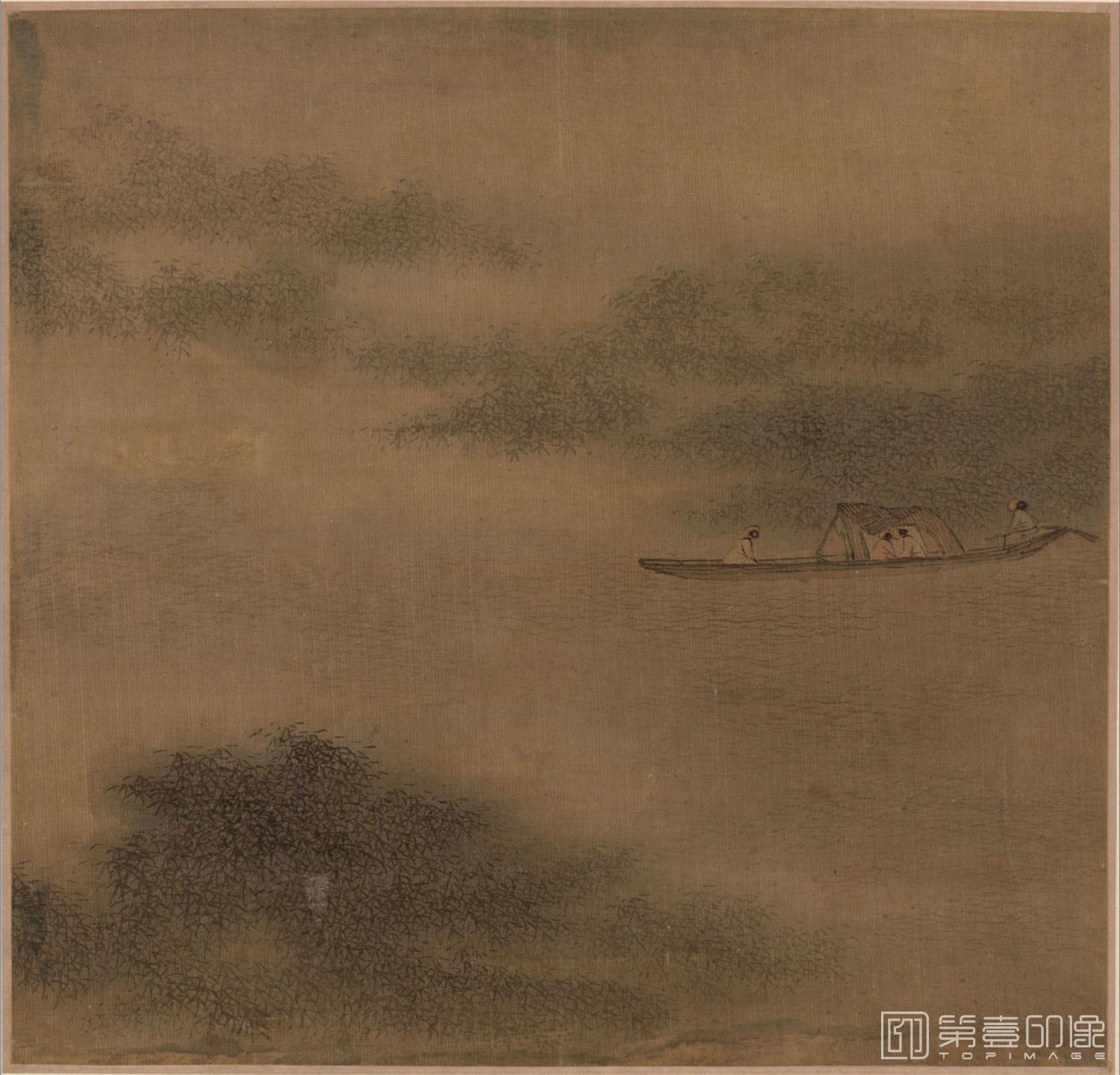 国画-古代景观册页 (山水册页)-006
