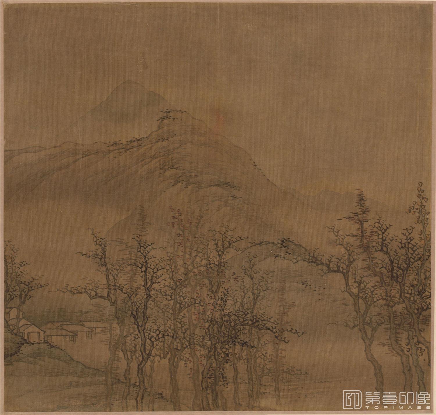 国画-古代景观册页 (山水册页)-008