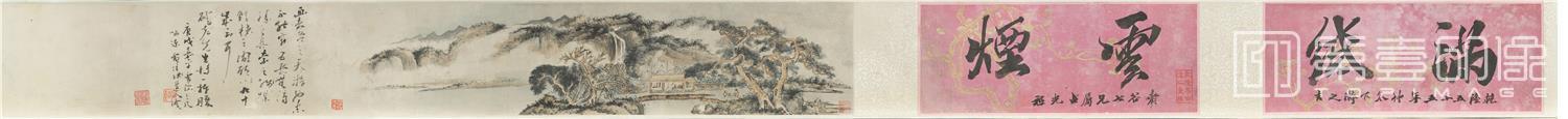 国画-山水图卷23x309