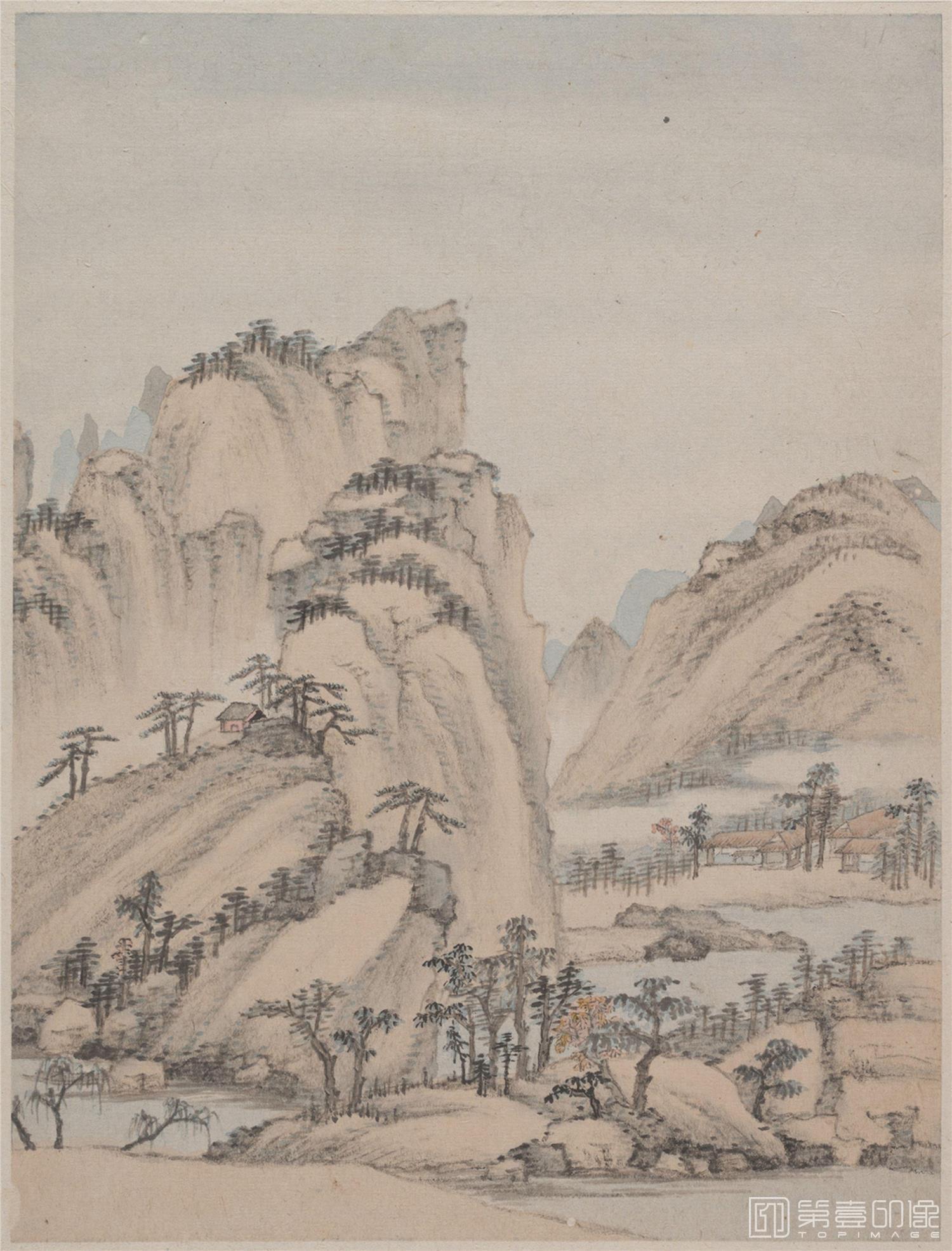 国画-山水册页 大都会-006