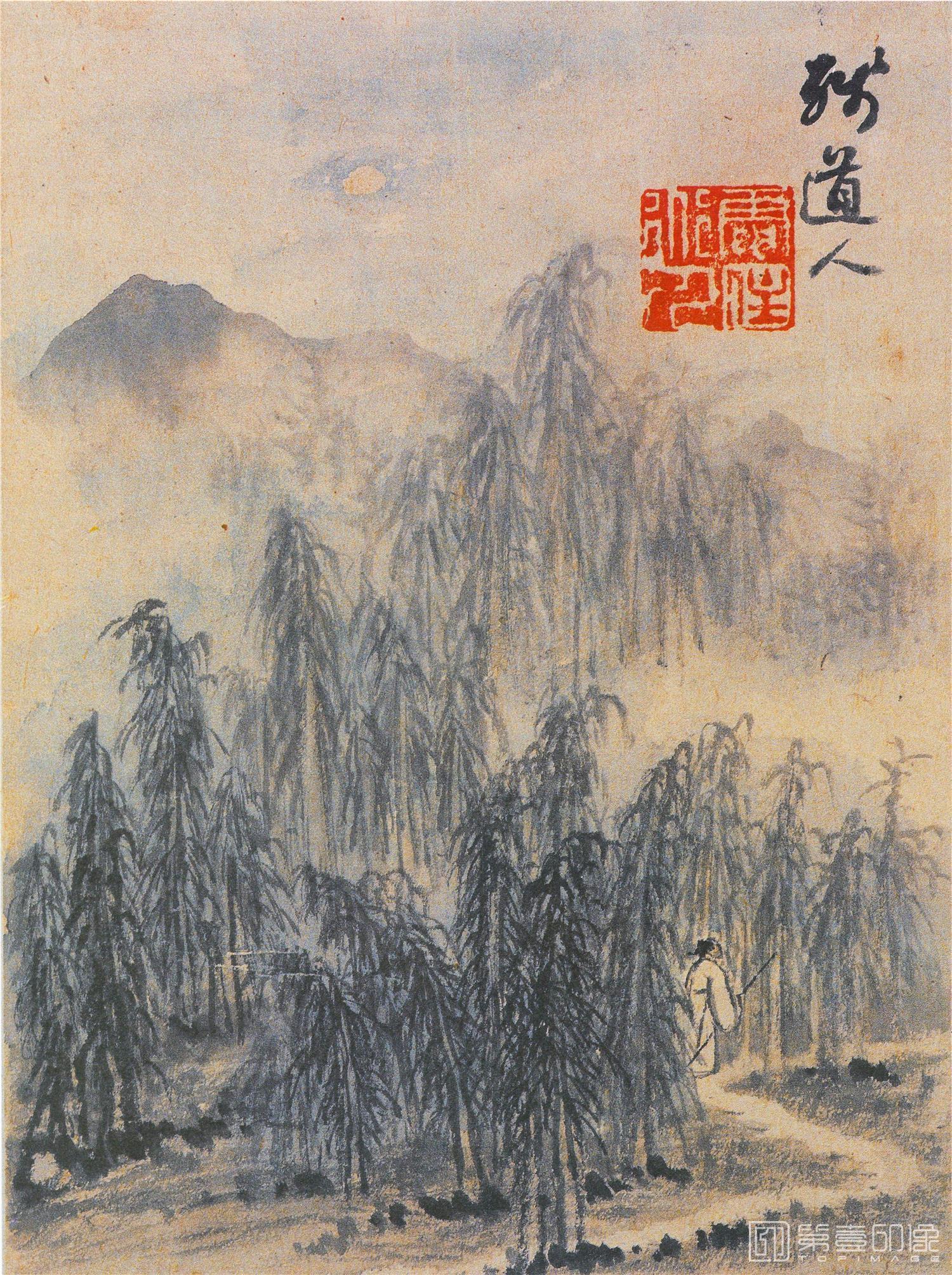 国画-山水册-001
