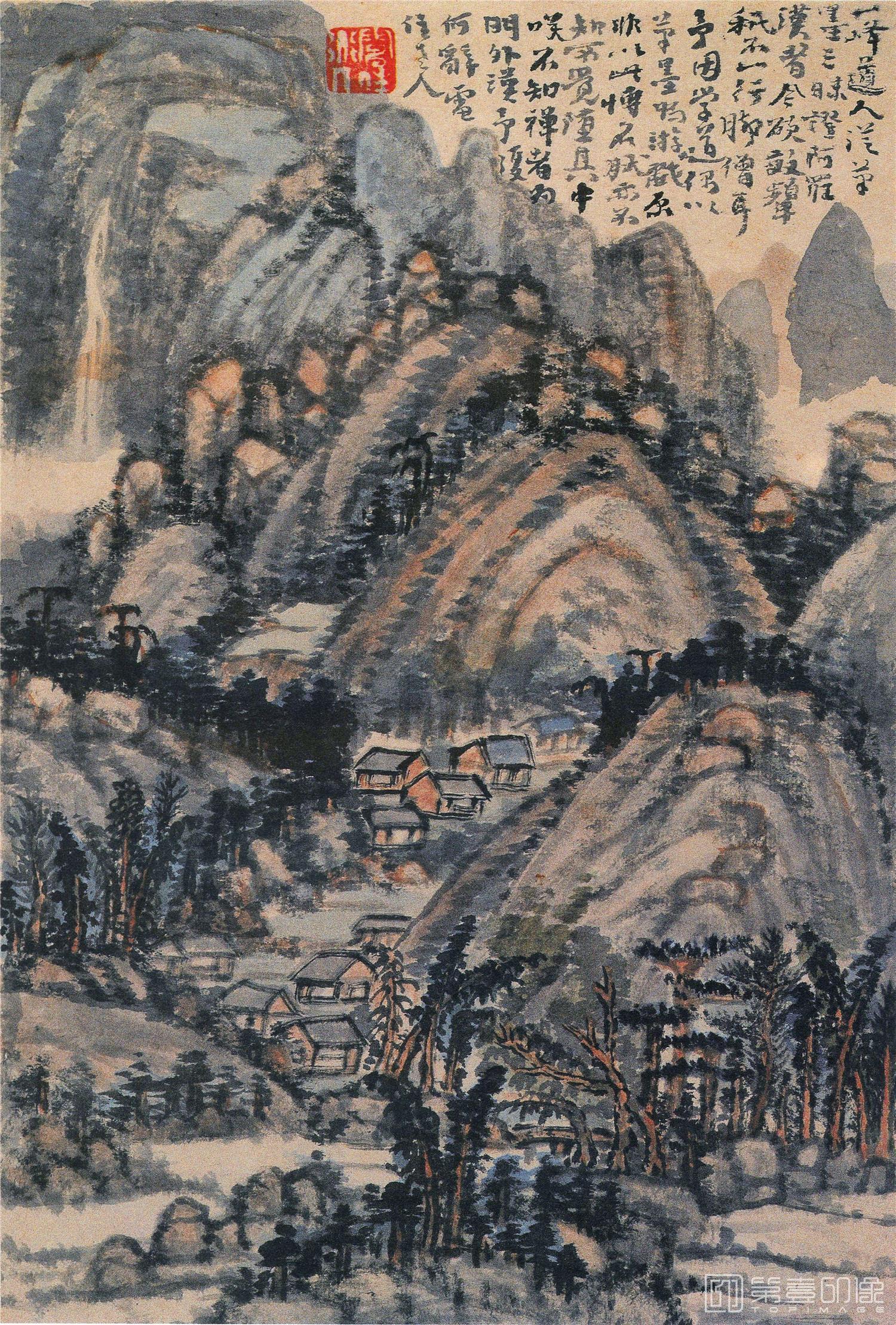 国画-山水册-008