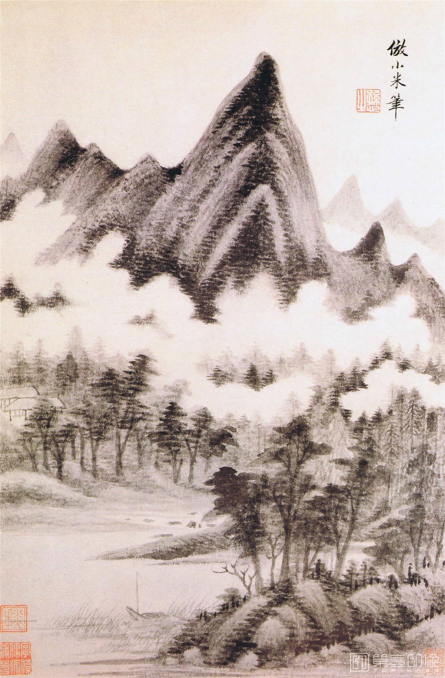 国画-仿小米笔