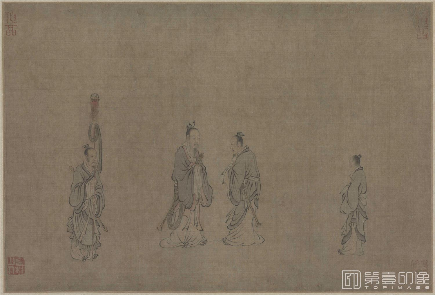 国画-赵构书唐风册-001