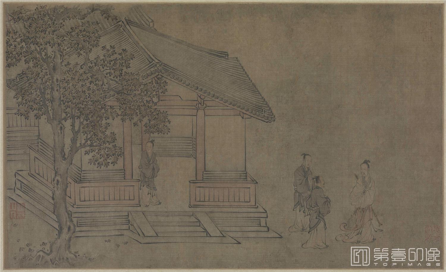 国画-赵构书唐风册-009