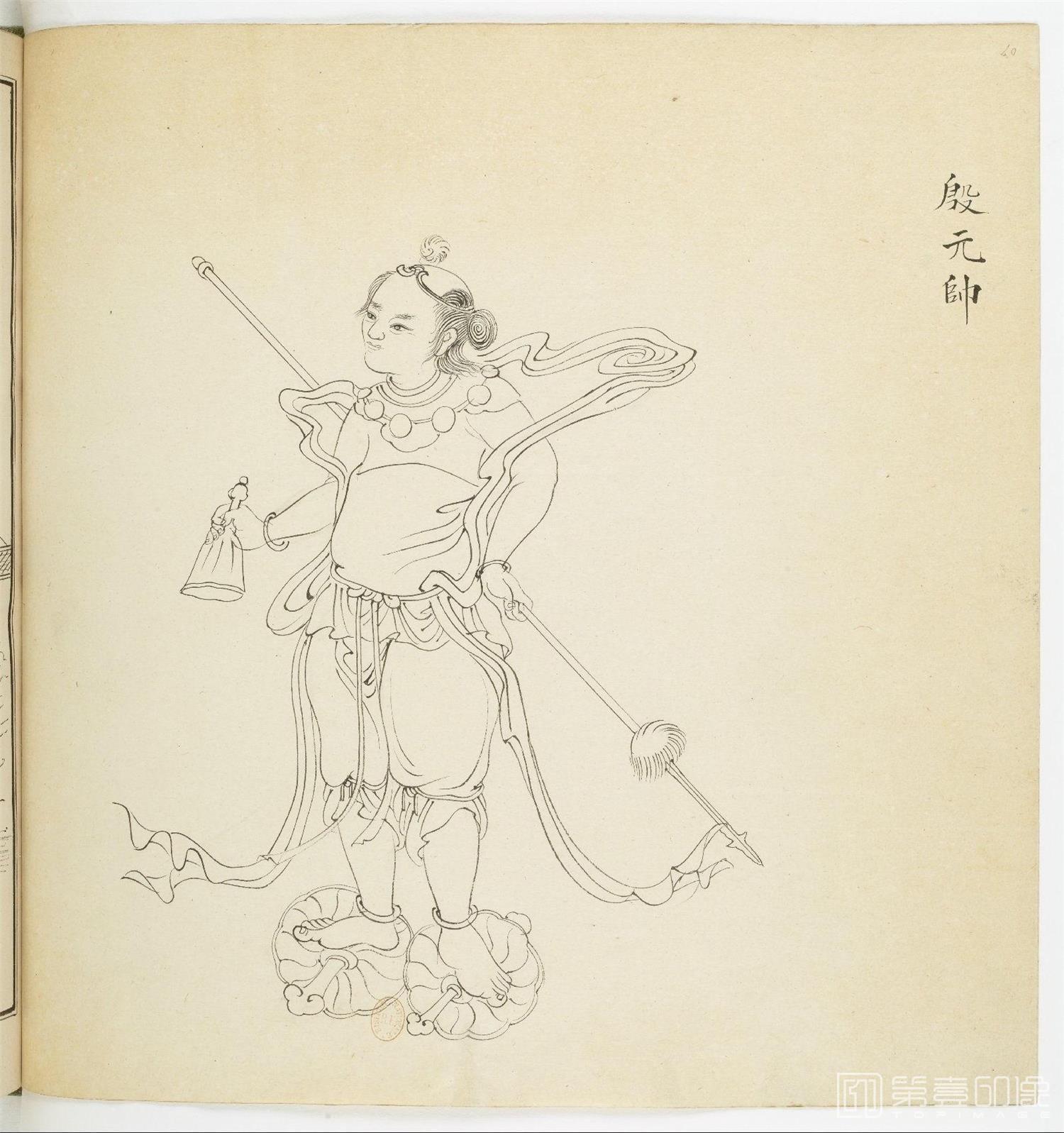 手绘-中国建筑.民俗历史.神话人物.白描图.1863年-0046