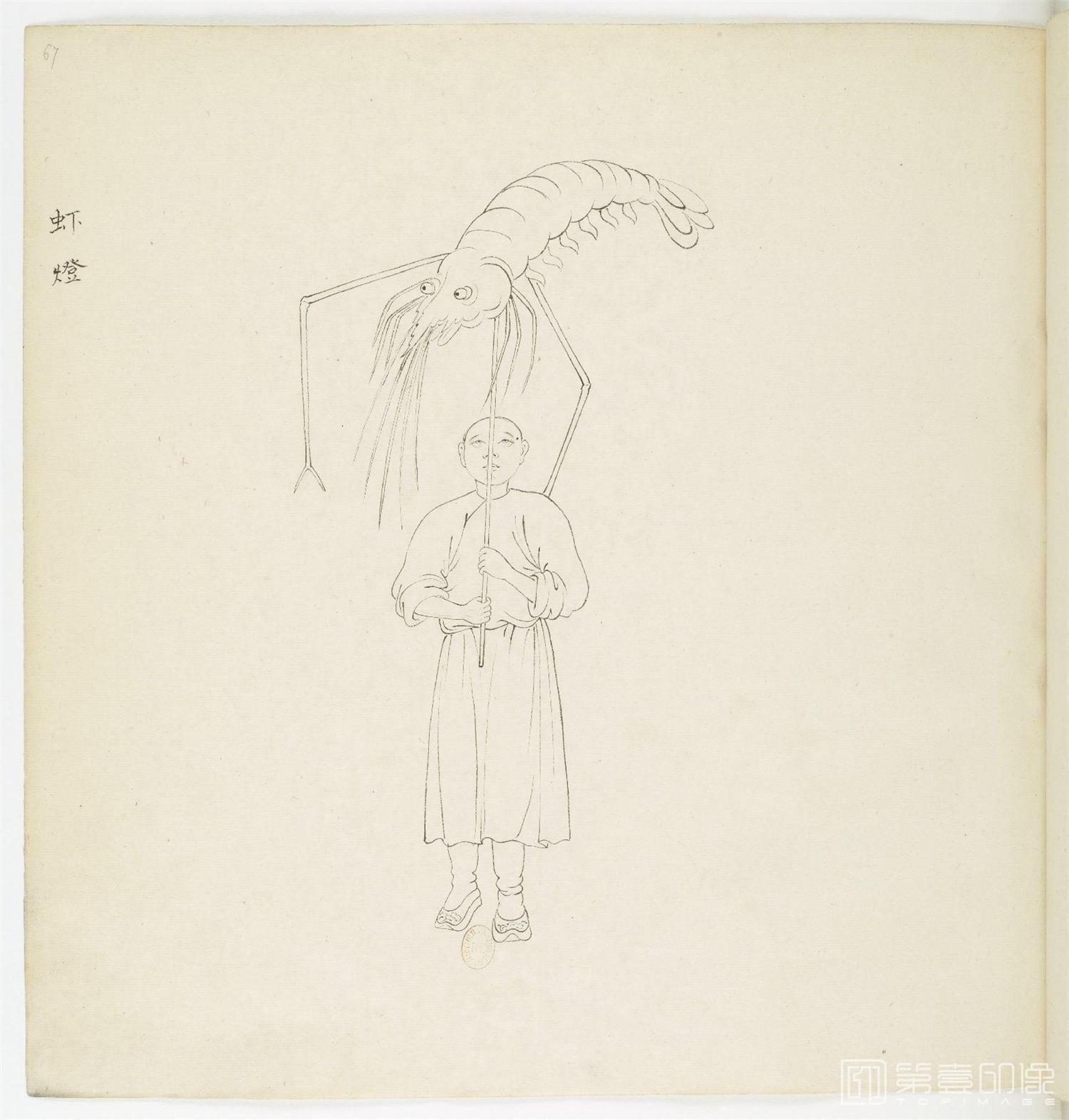手绘-中国建筑.民俗历史.神话人物.白描图.1863年-0073