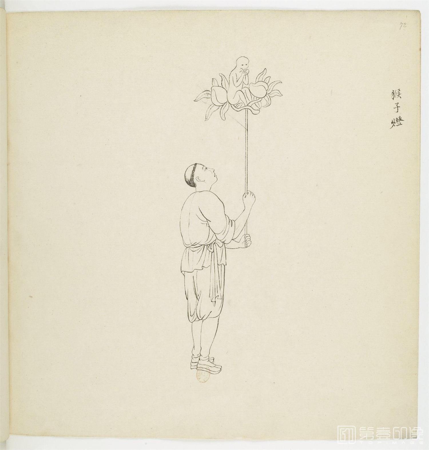 手绘-中国建筑.民俗历史.神话人物.白描图.1863年-0078