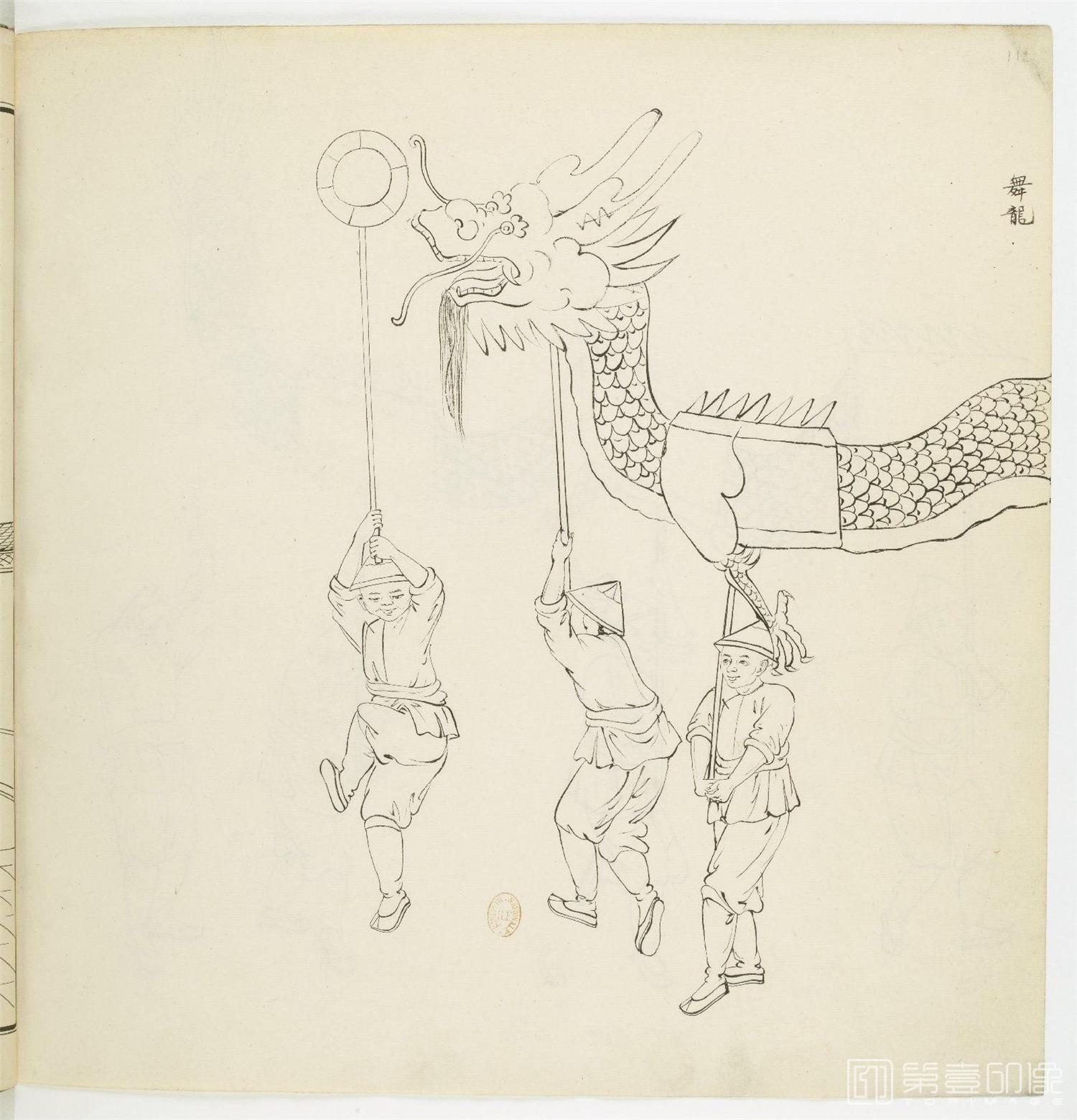 手绘-中国建筑.民俗历史.神话人物.白描图.1863年-0118