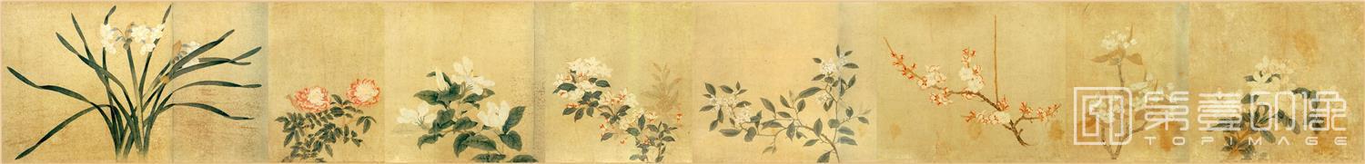 国画-八花图