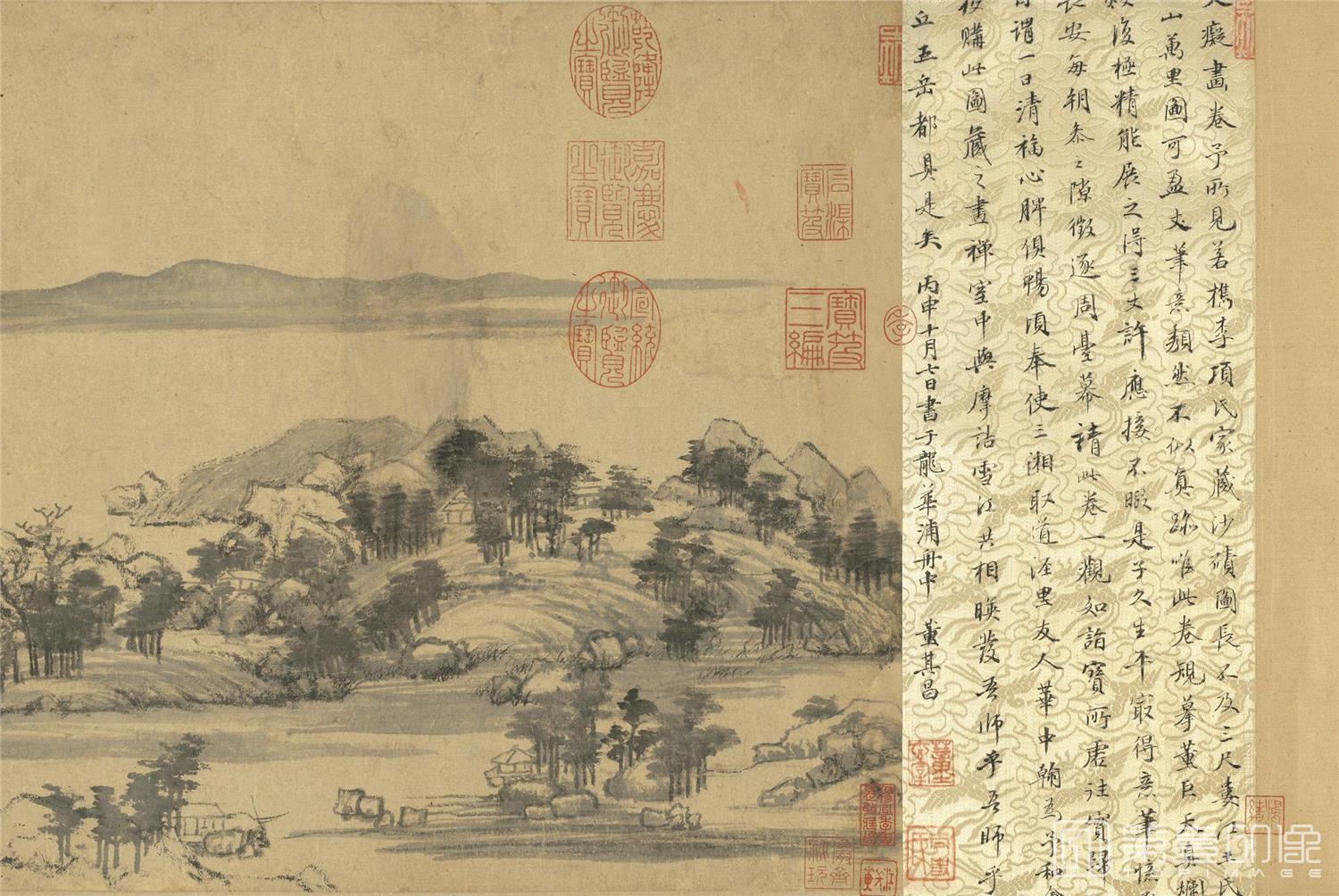 国画-富春山居图 卷-0001
