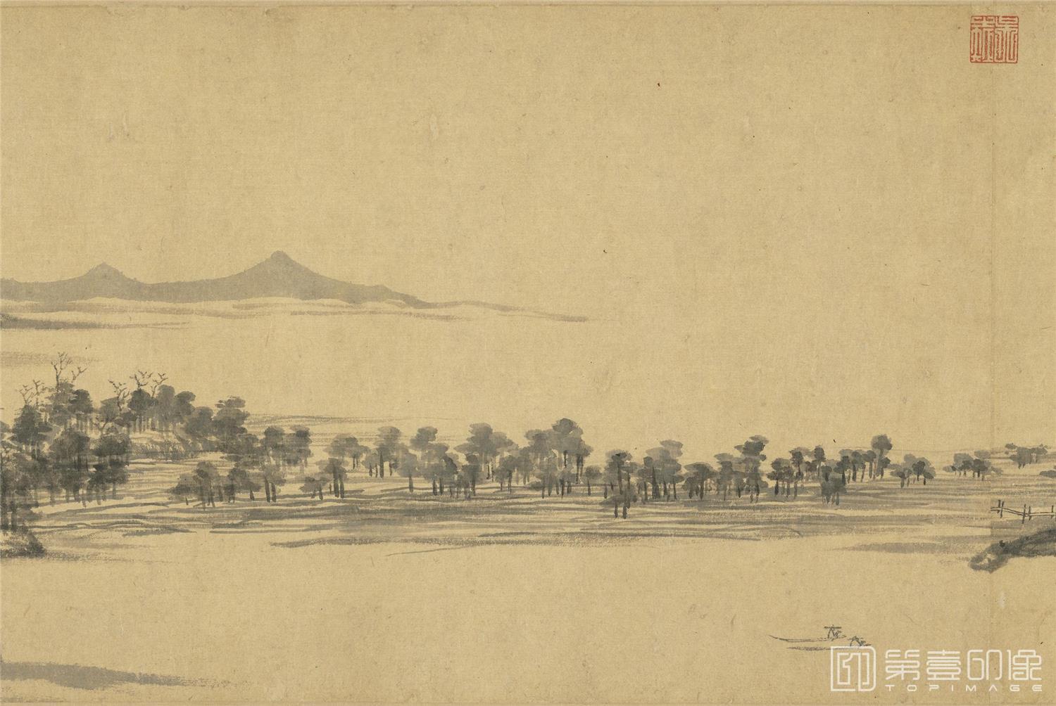 国画-富春山居图 卷-0002