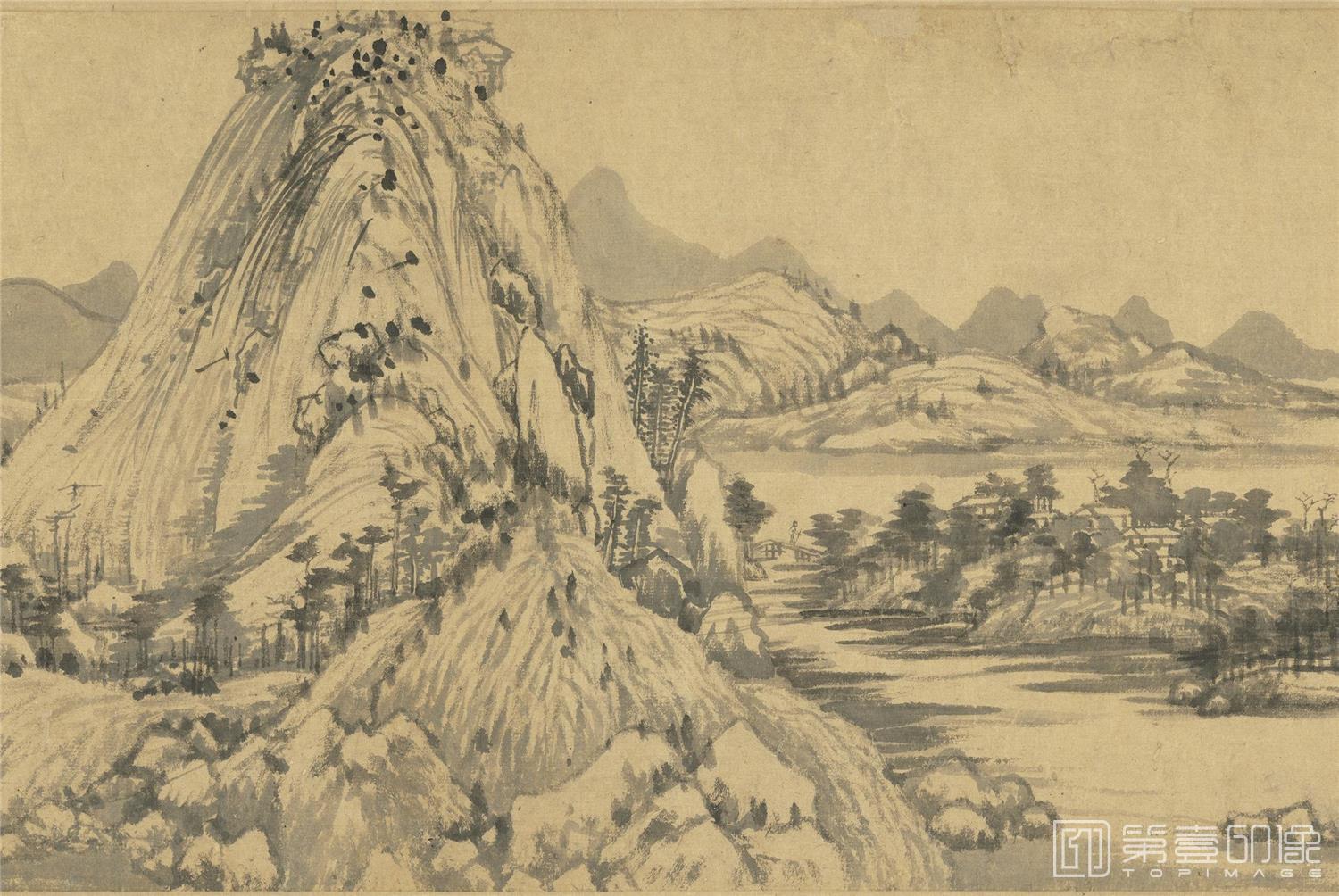 国画-富春山居图 卷-0003