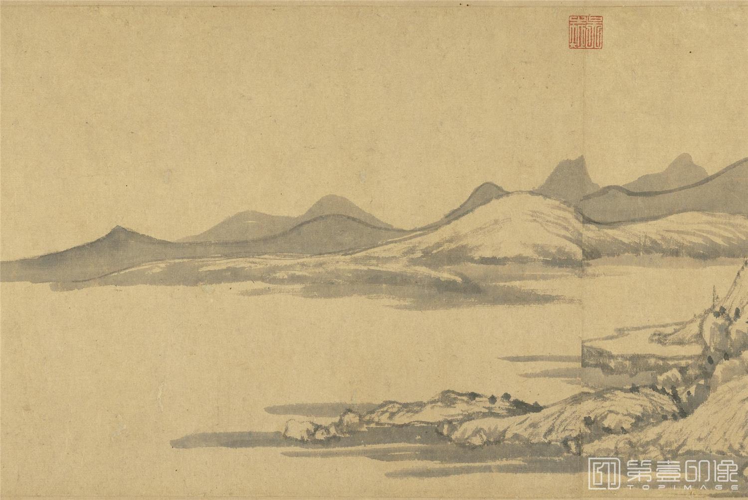 国画-富春山居图 卷-0004
