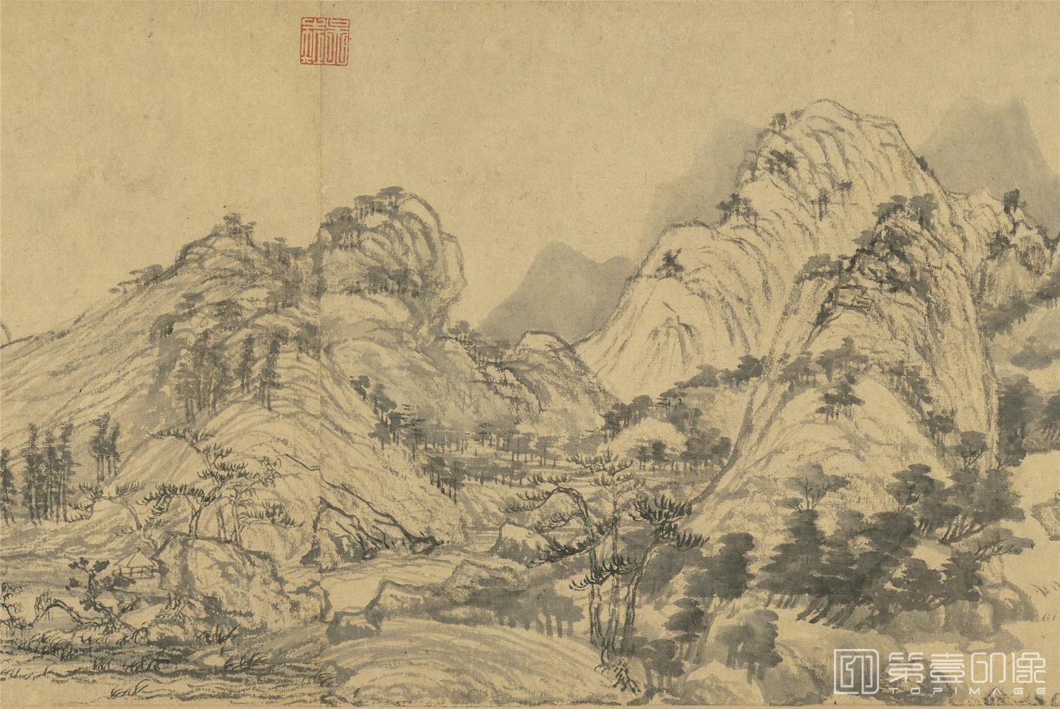 国画-富春山居图 卷-0016
