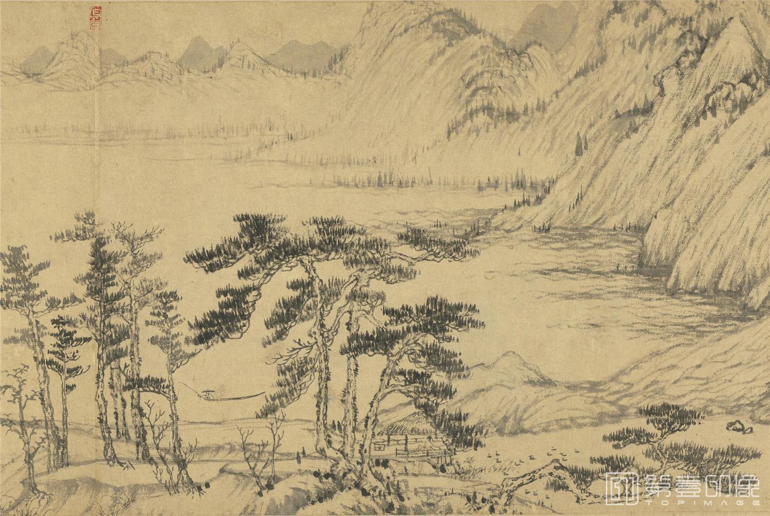 国画-富春山居图 卷-0018