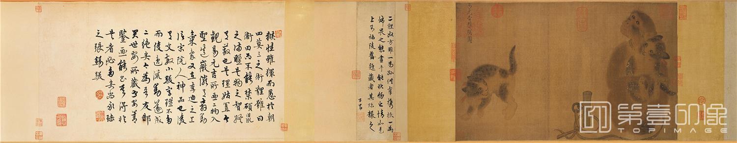 国画-猴猫图