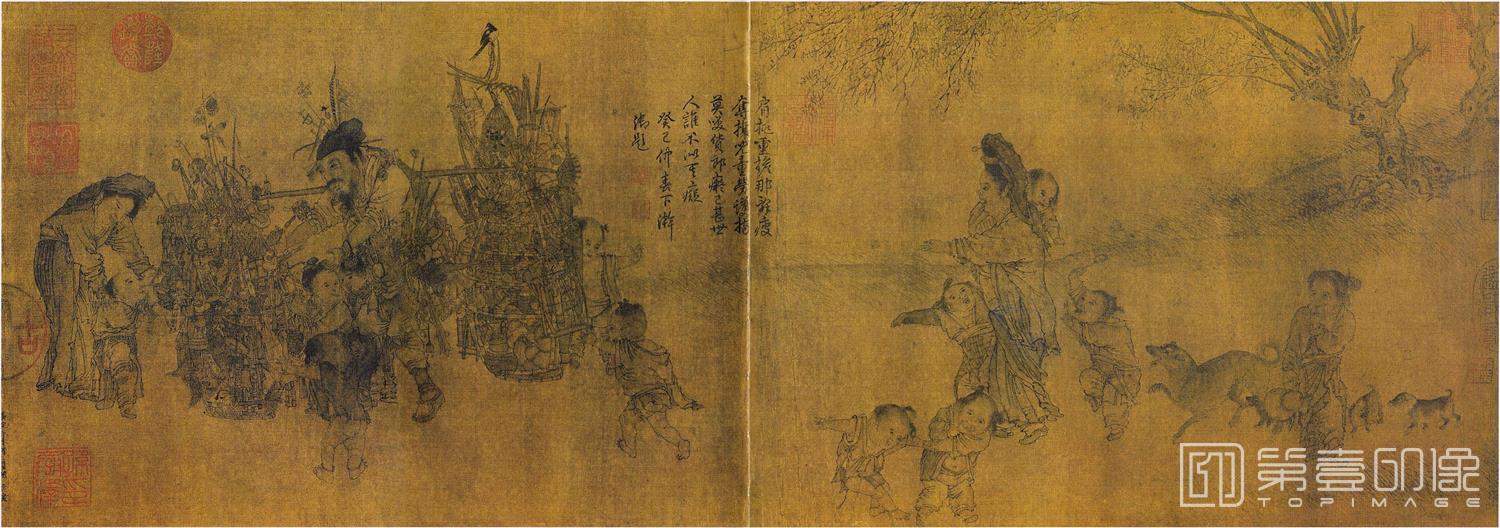 国画-货郎图
