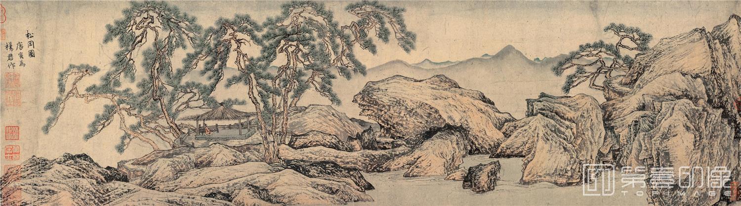 国画-松冈图