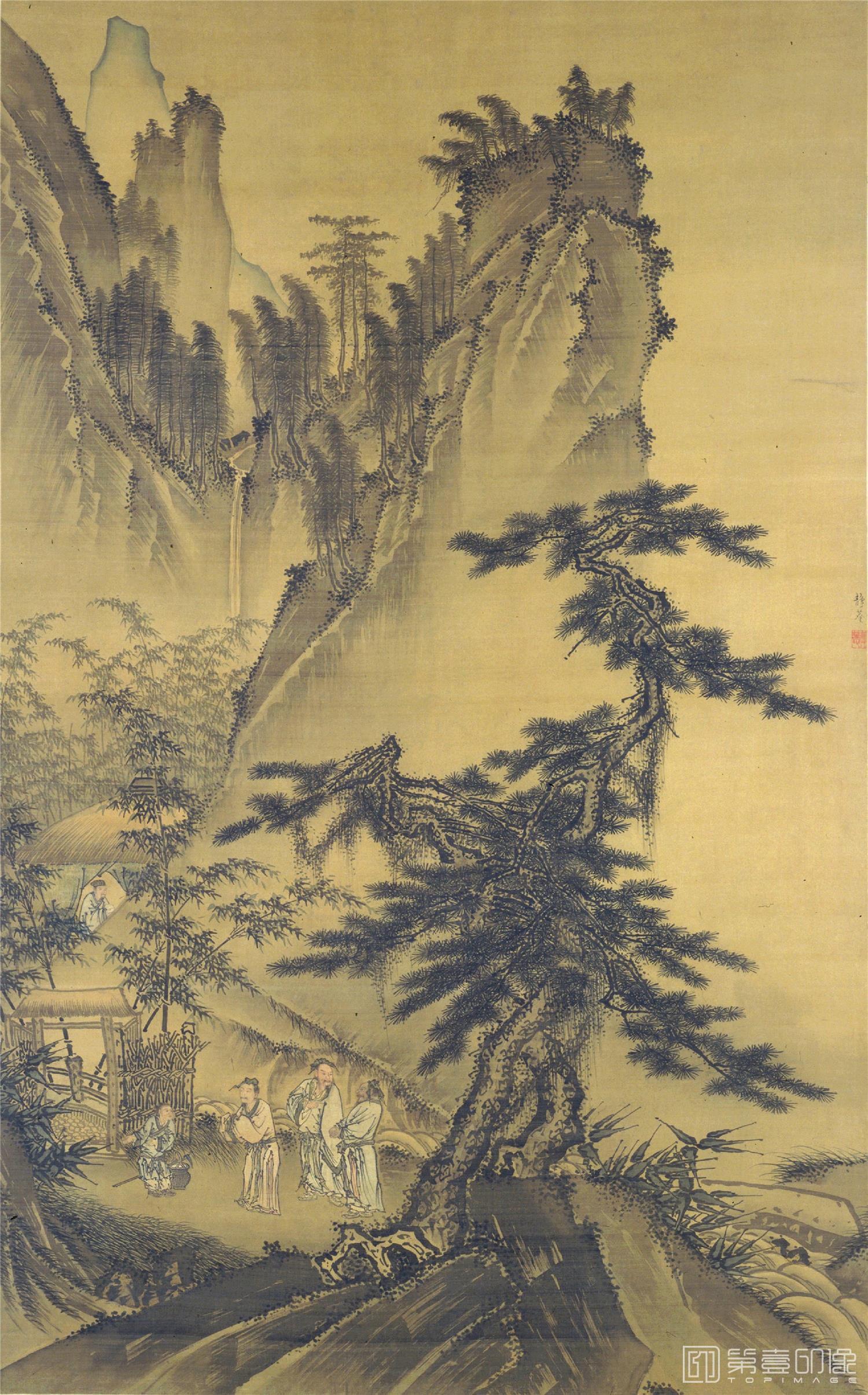 国画-三顾草庐图