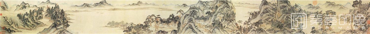 国画-秋山游览图卷