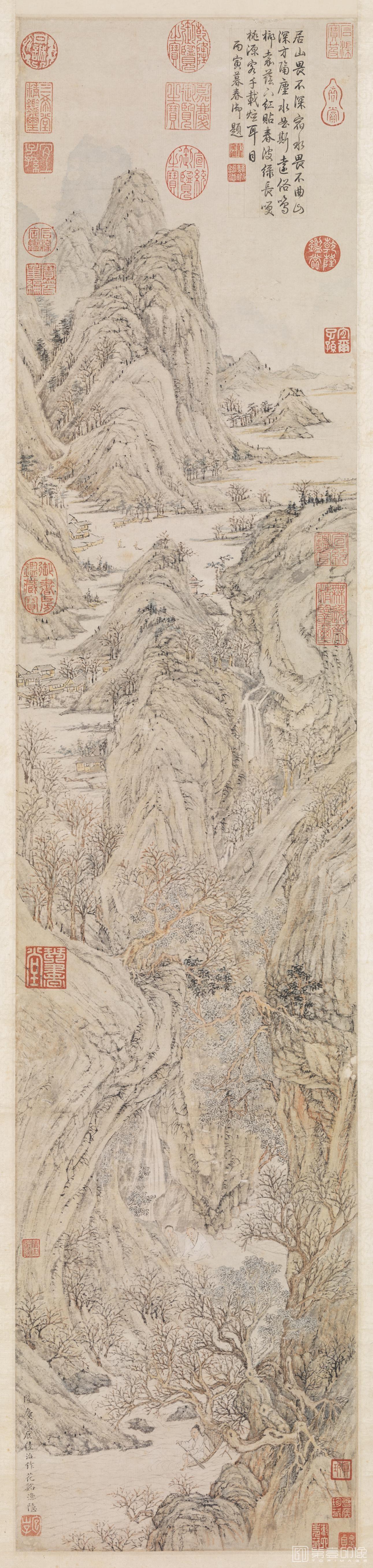 国画-花溪渔隐