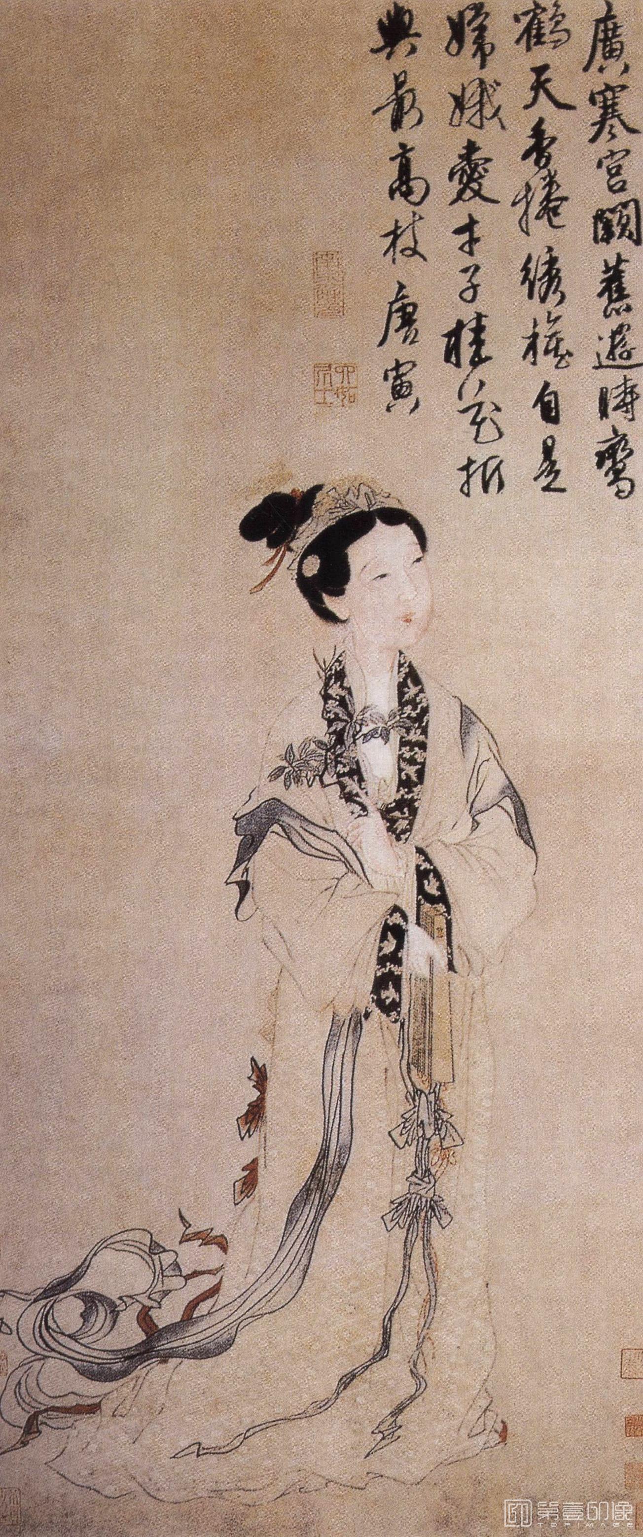 国画-嫦娥执桂图