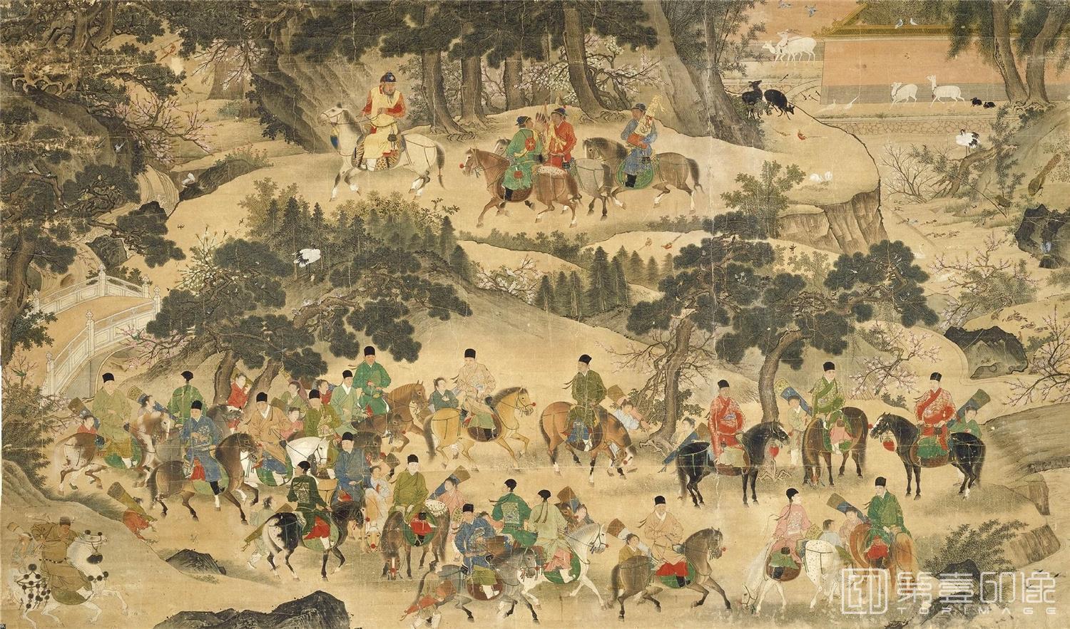 国画-宣宗出猎图