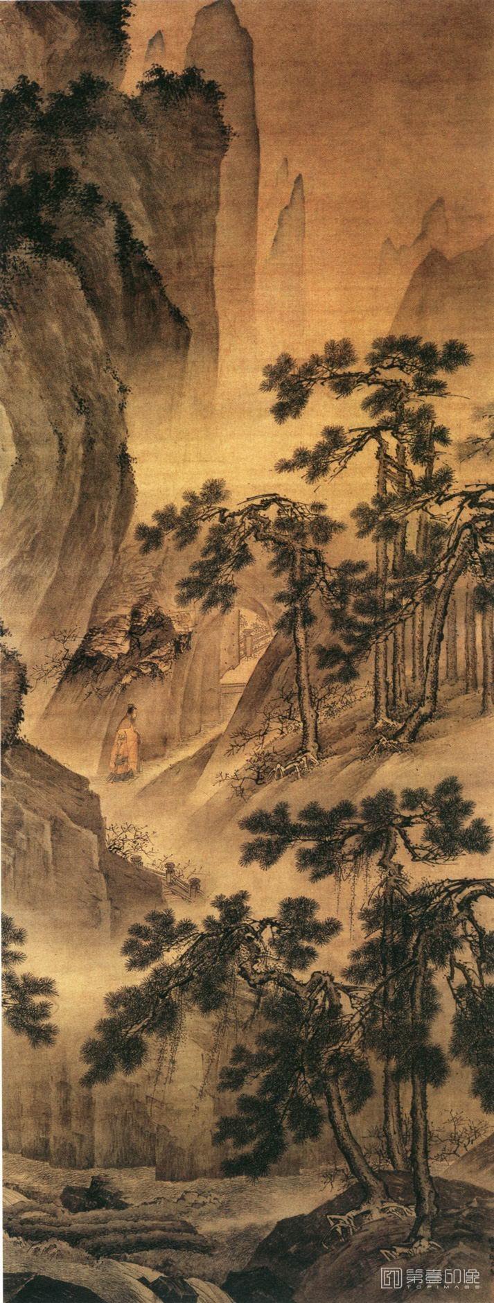 国画-洞天问道图