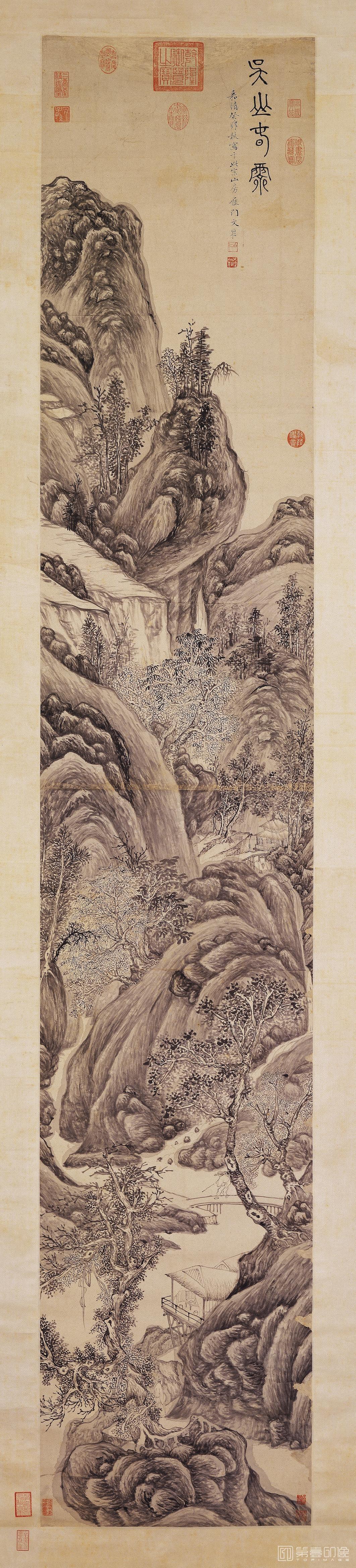 国画-吴山春霁