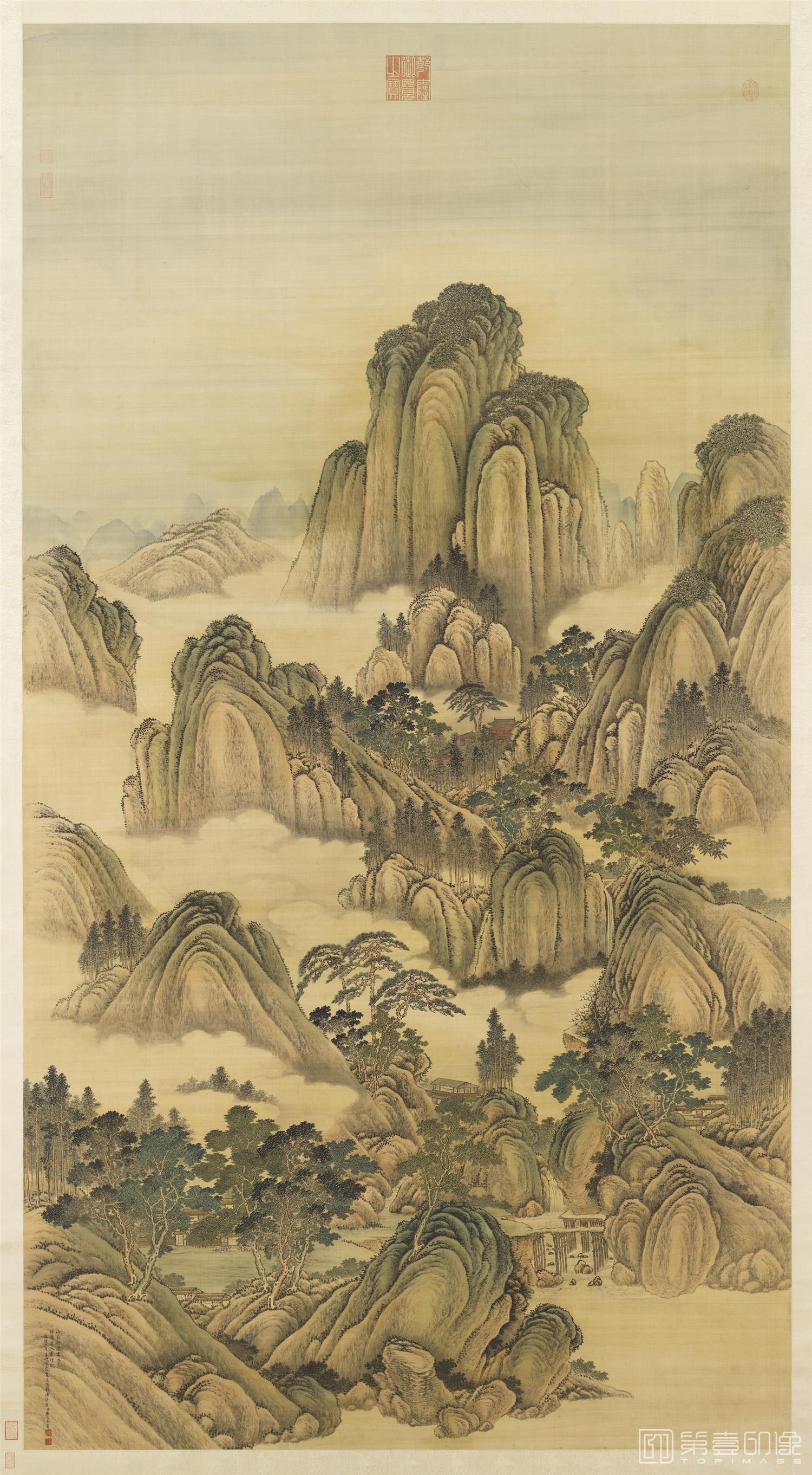国画-仿范宽画幅 轴