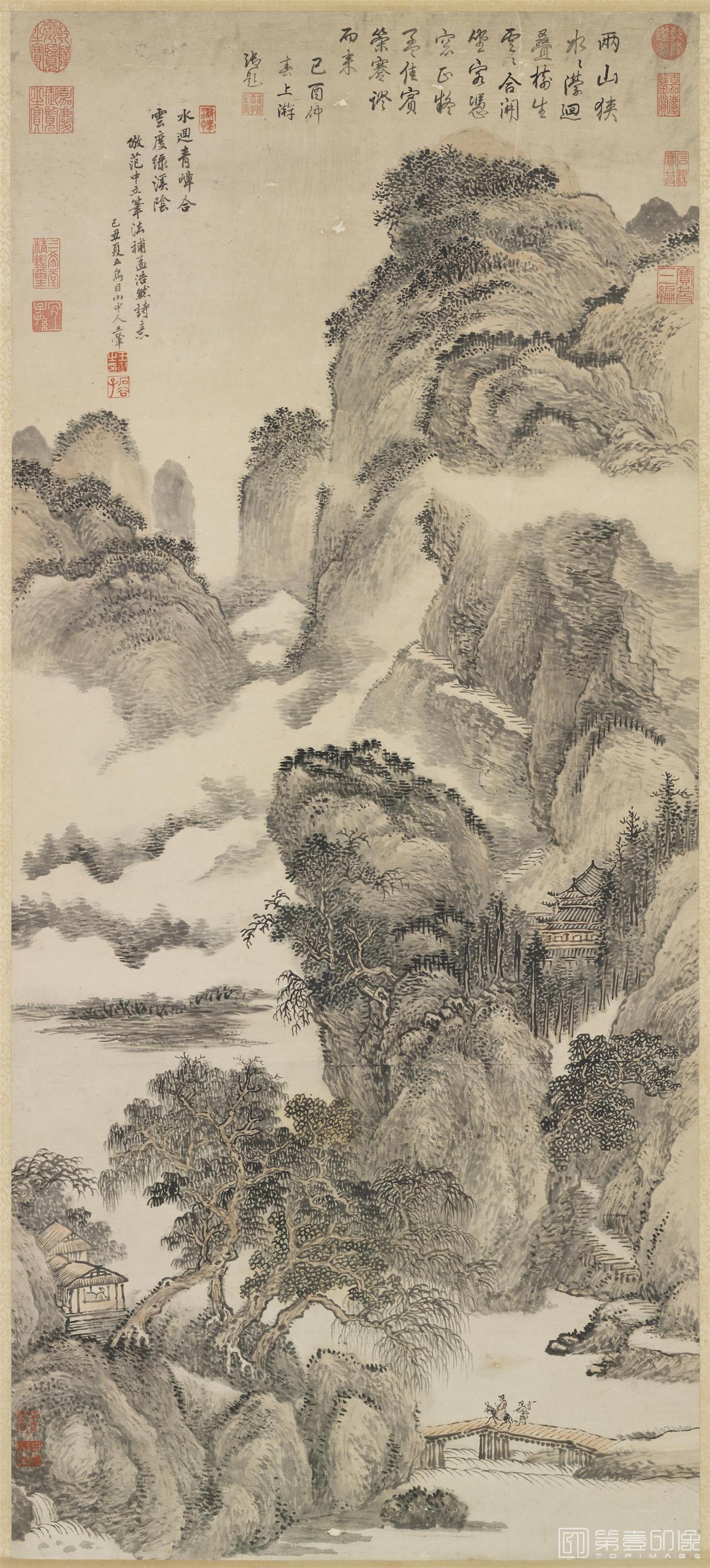 国画-画孟浩然诗意 轴