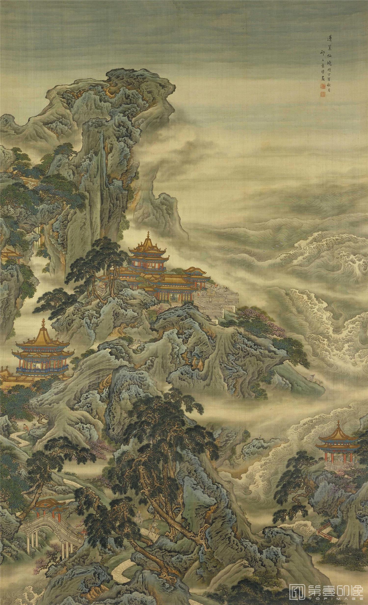 国画-蓬莱仙境图